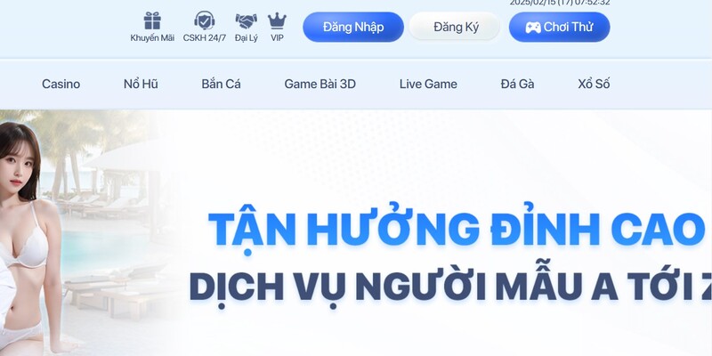 Truy cập trang và chọn tính năng đăng nhập tại màn hình chính